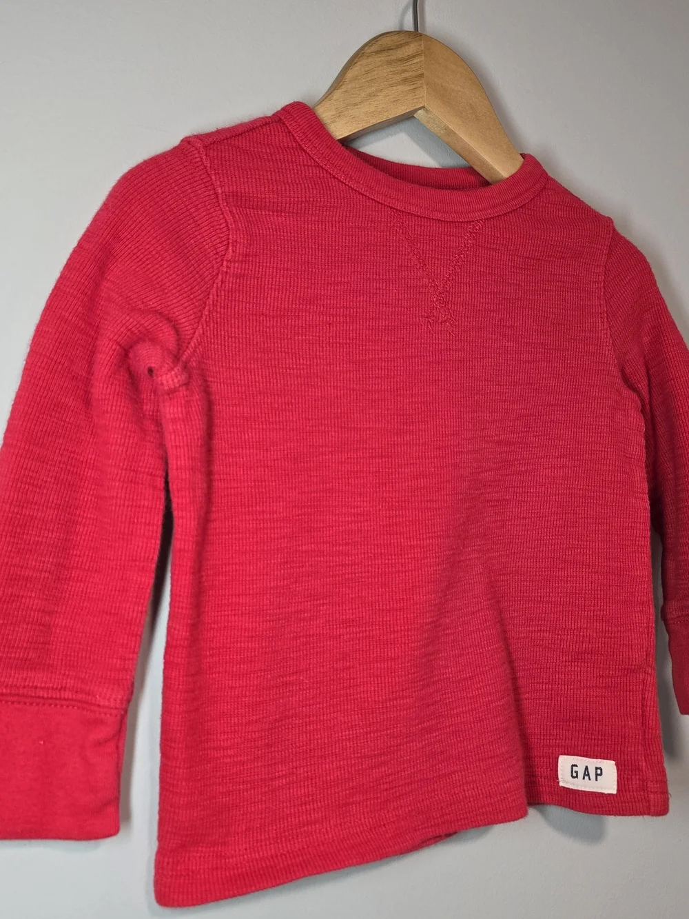 GAP Kids Red Long-Sleeve Thermal Top